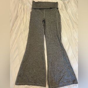 Aerie Gray Fold Over Leggings Size L